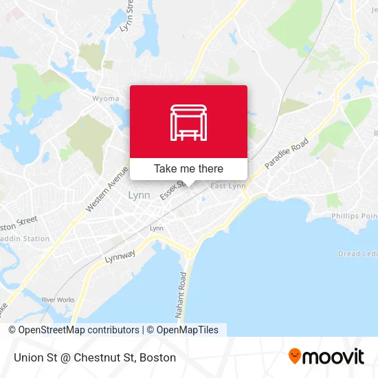 Mapa de Union St @ Chestnut St