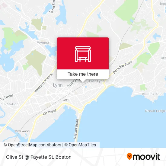 Olive St @ Fayette St map