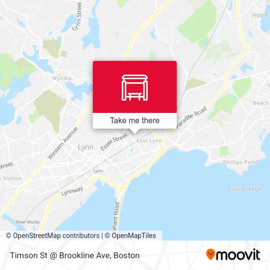 Mapa de Timson St @ Brookline Ave