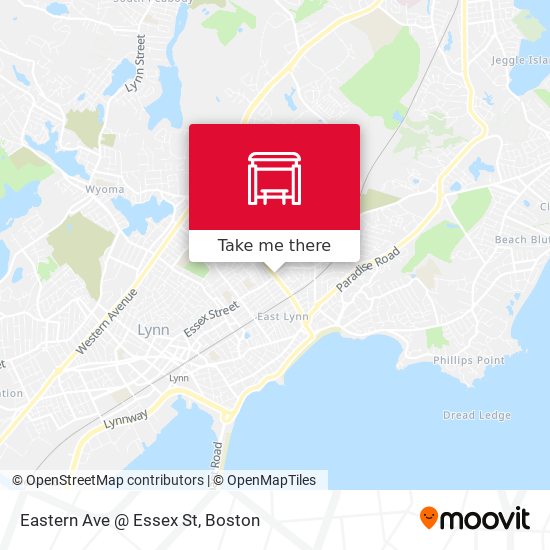 Mapa de Eastern Ave @ Essex St