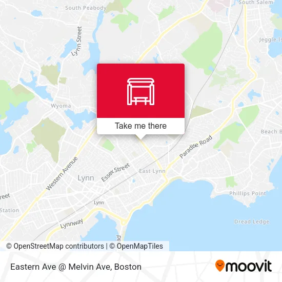 Eastern Ave @ Melvin Ave map