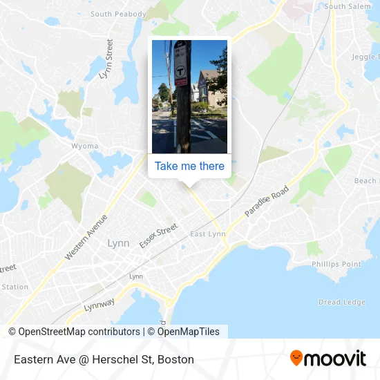 Eastern Ave @ Herschel St map