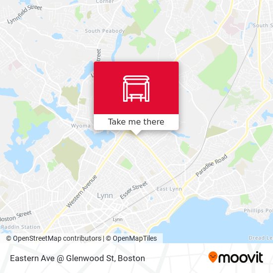 Mapa de Eastern Ave @ Glenwood St