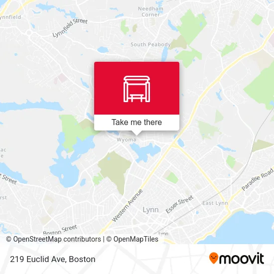 Mapa de 219 Euclid Ave