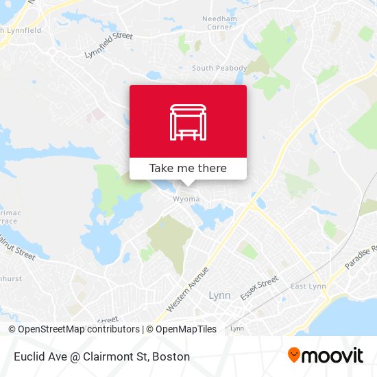 Euclid Ave @ Clairmont St map