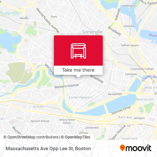 Mapa de Massachusetts Ave Opp Lee St