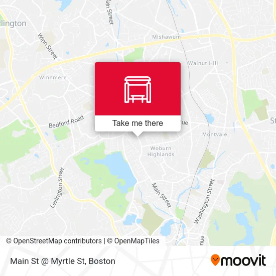 Main St @ Myrtle St map