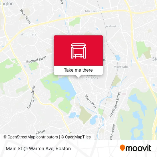 Main St @ Warren Ave map