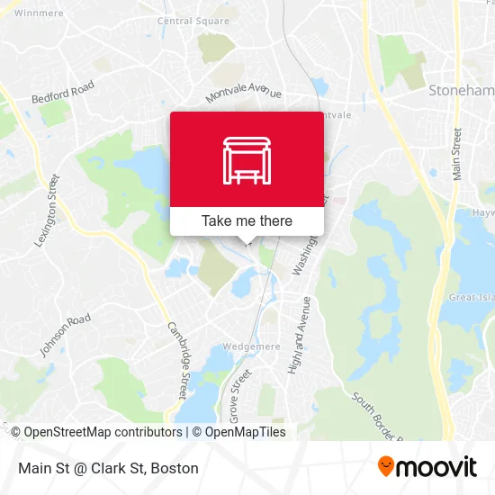 Main St @ Clark St map