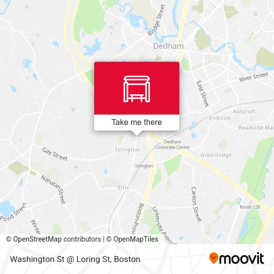 Washington St @ Loring St map