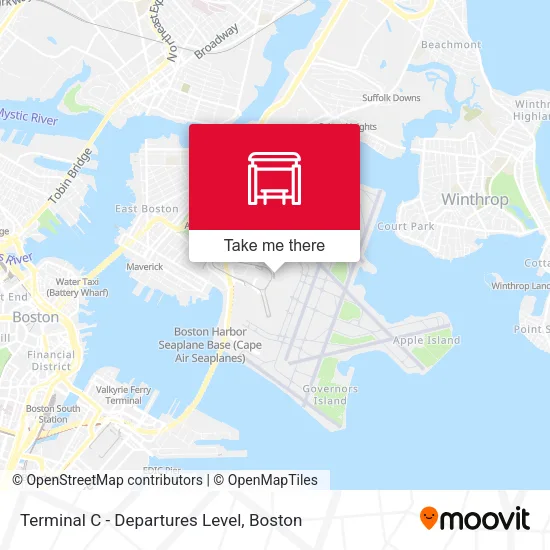 Mapa de Terminal C - Departures Level