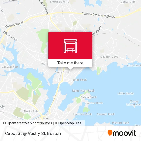 Cabot St @ Vestry St map