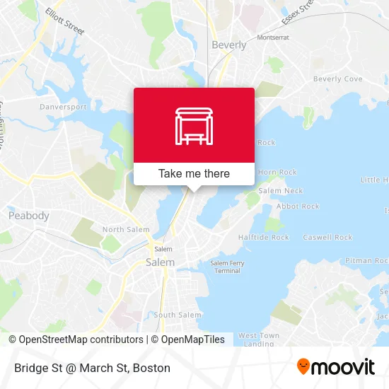 Bridge St @ March St map