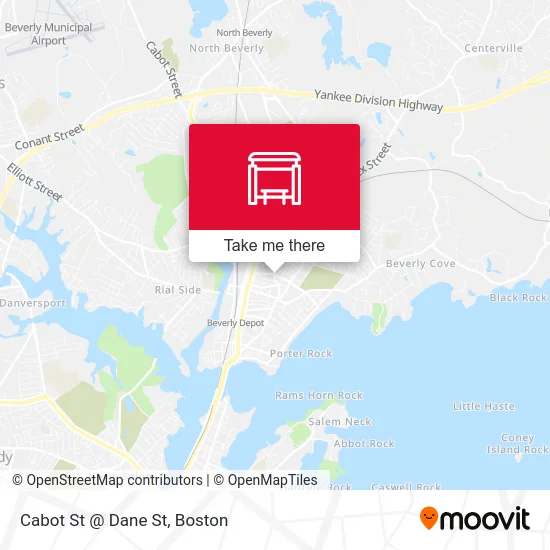 Cabot St @ Dane St map