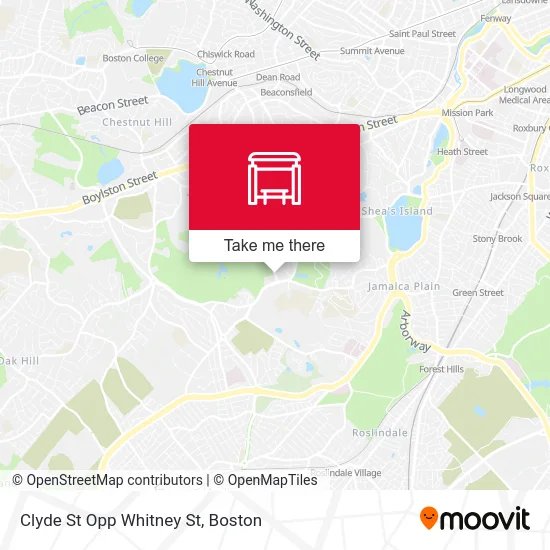Clyde St Opp Whitney St map