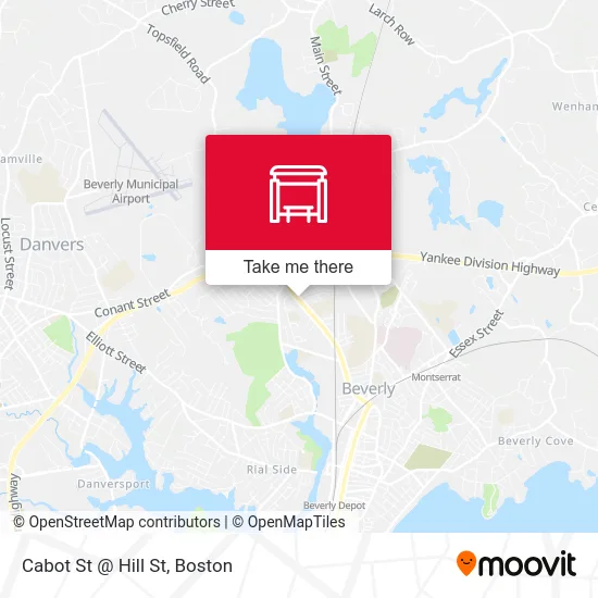Cabot St @ Hill St map