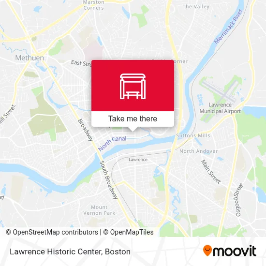 Lawrence Historic Center map
