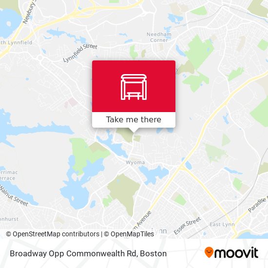 Mapa de Broadway Opp Commonwealth Rd