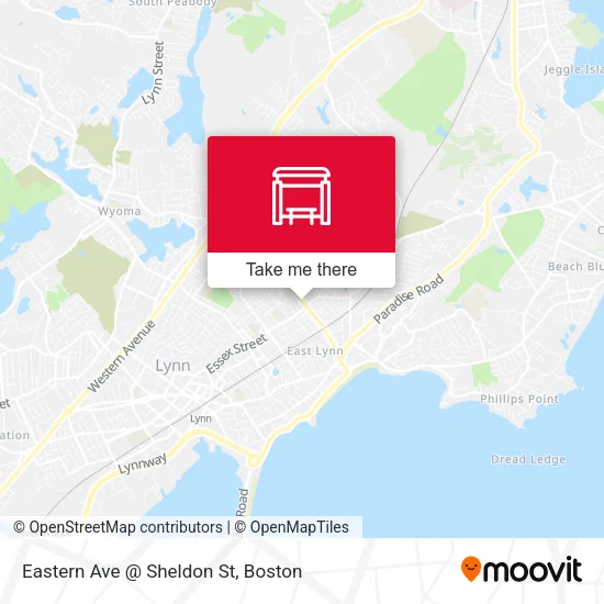 Mapa de Eastern Ave @ Sheldon St