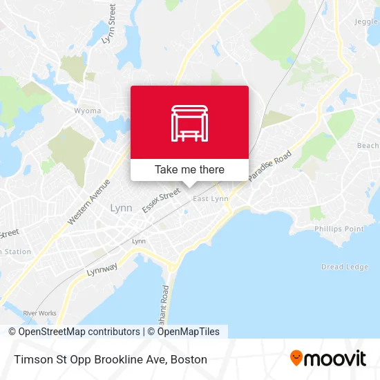 Mapa de Timson St Opp Brookline Ave