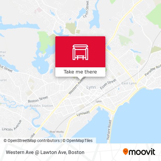 Western Ave @ Lawton Ave map