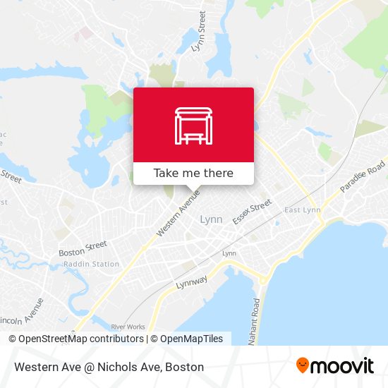 Western Ave @ Nichols Ave map