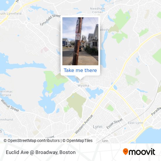 Euclid Ave @ Broadway map