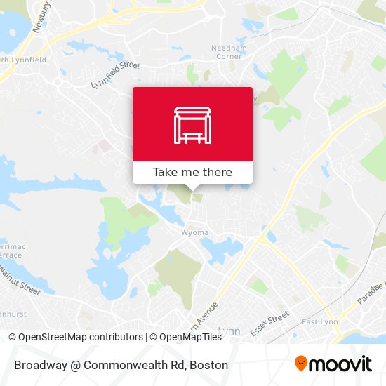 Mapa de Broadway @ Commonwealth Rd