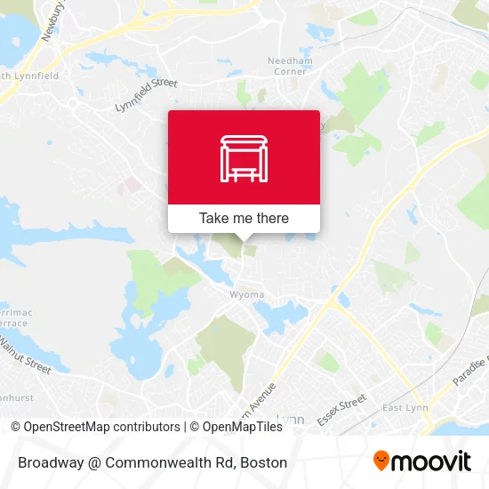 Broadway @ Commonwealth Rd map