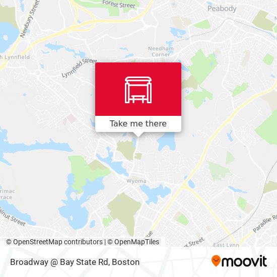 Mapa de Broadway @ Bay State Rd