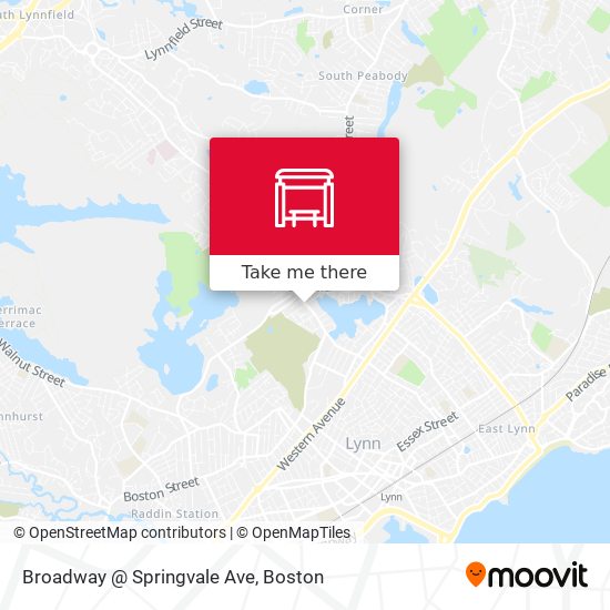 Mapa de Broadway @ Springvale Ave