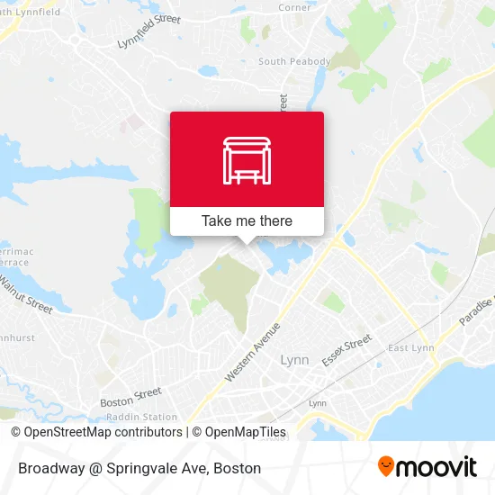 Mapa de Broadway @ Springvale Ave