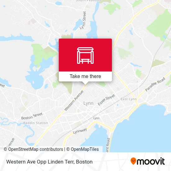 Western Ave Opp Linden Terr map