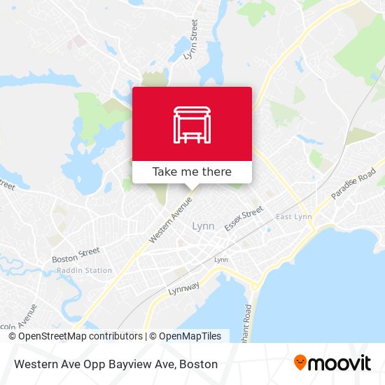 Western Ave Opp Bayview Ave map