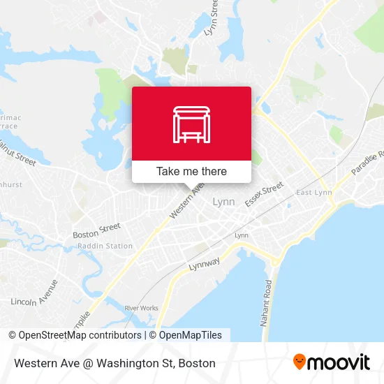 Mapa de Western Ave @ Washington St