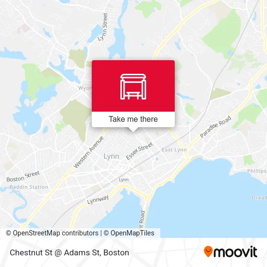 Chestnut St @ Adams St map