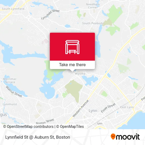 Mapa de Lynnfield St @ Auburn St