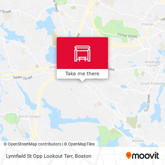 Lynnfield St Opp Lookout Terr map