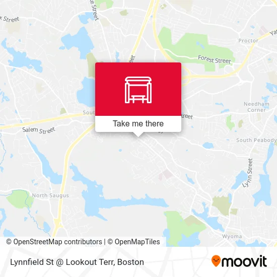 Lynnfield St @ Lookout Terr map