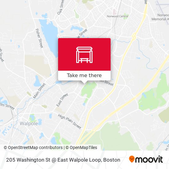 Mapa de 205 Washington St @ East Walpole Loop