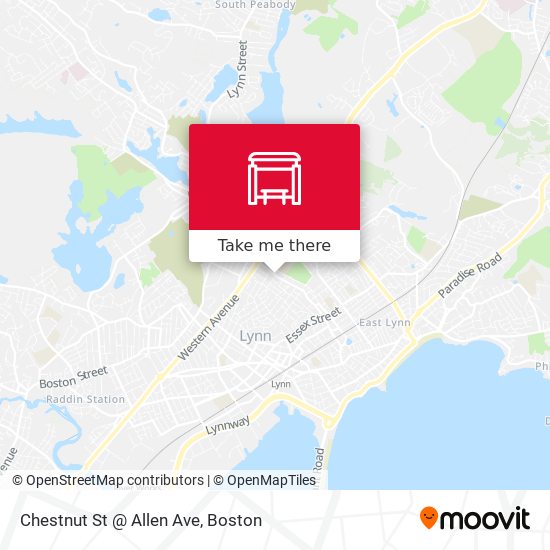 Chestnut St @ Allen Ave map