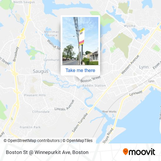 Boston St @ Winnepurkit Ave map