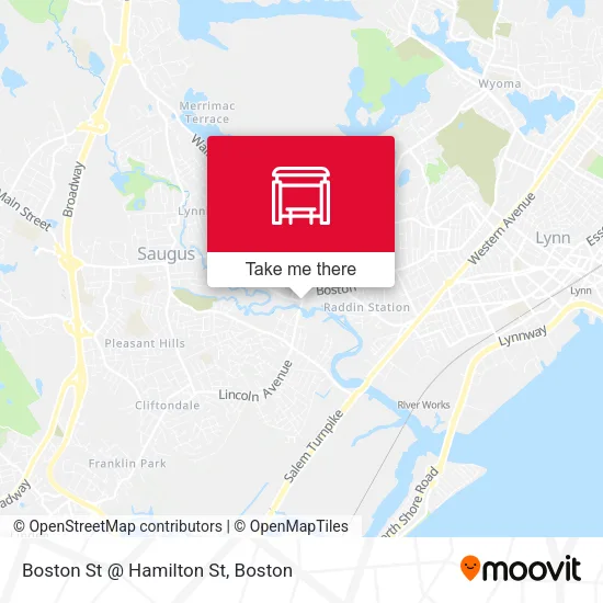 Boston St @ Hamilton St map