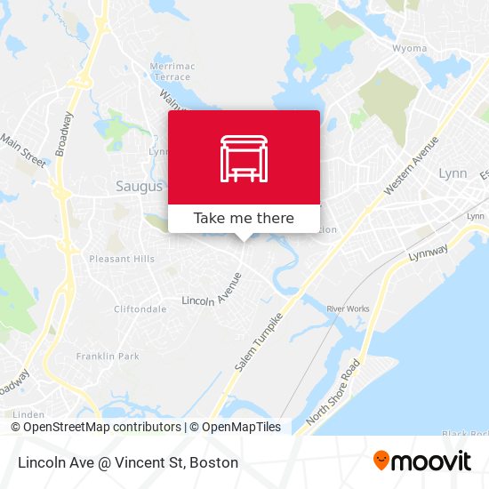 Mapa de Lincoln Ave @ Vincent St