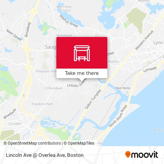 Mapa de Lincoln Ave @ Overlea Ave