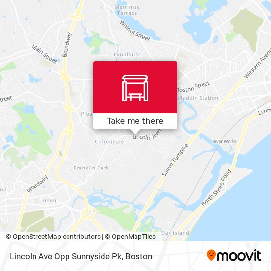 Lincoln Ave Opp Sunnyside Pk map