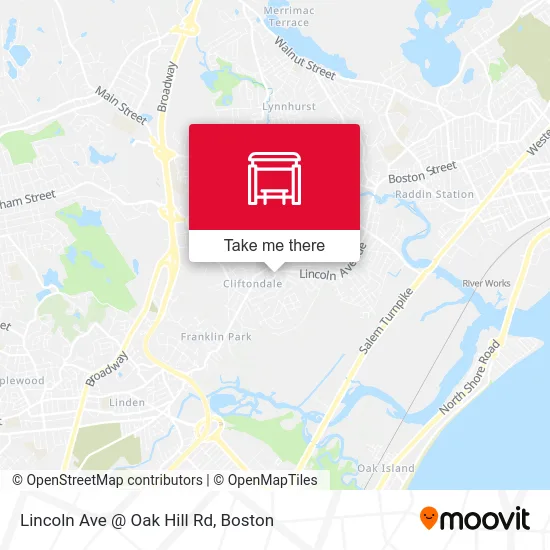 Lincoln Ave @ Oak Hill Rd map