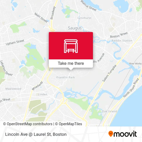 Lincoln Ave @ Laurel St map