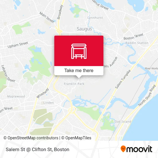 Salem St @ Clifton St map