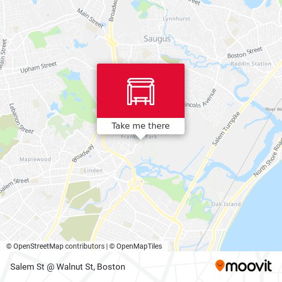 Mapa de Salem St @ Walnut St